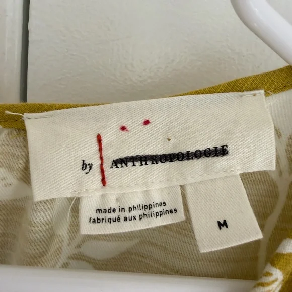 Anthropologie Women’s Somerset Wide Leg Jumpsuit in Chartreuse Pockets M Boho - Picture 7 of 15